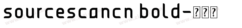 sourcescancn bold字体转换